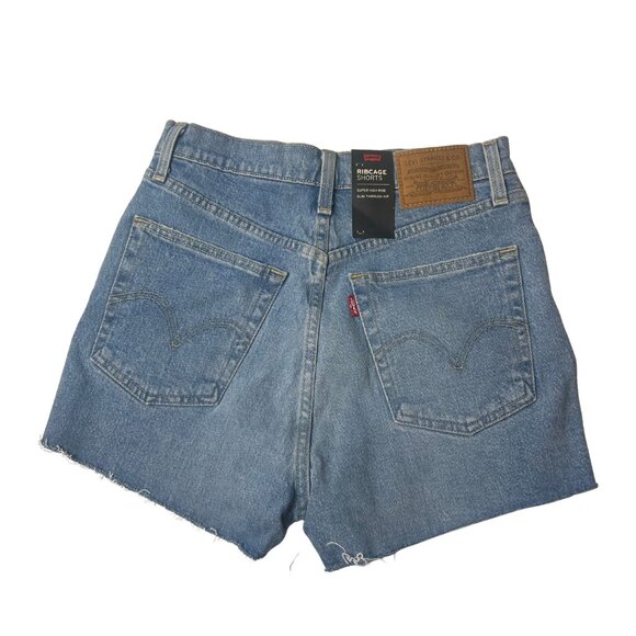 Levi’s Ribcage Shorts – Size 28 – Super High Rise - Picture 2 of 3